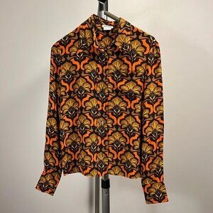 Retro Miu Miu Button Down Floral Shirt